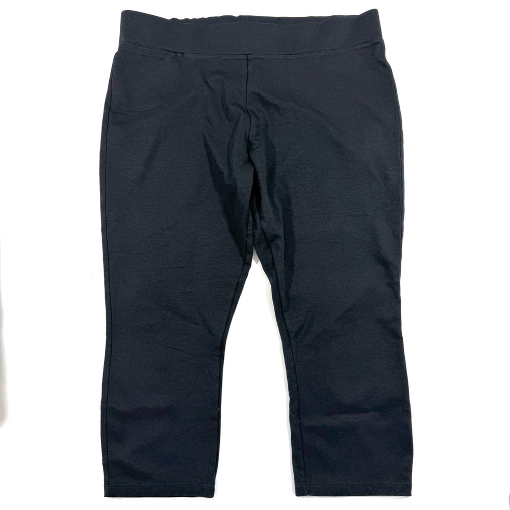 American Giant No Bs Crop Ponte Legging Pant Black